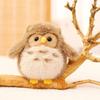 Fun Doll Magnetic Shoulder Standing Owl Doll PP Cotton Pet Bird Stuffed Doll  Birthday Parties