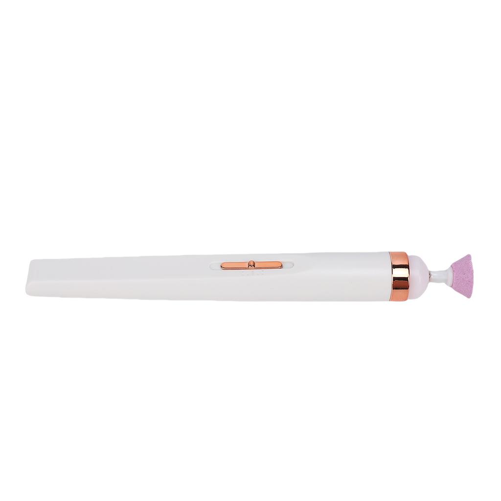 Electric Nail Drill Machine 4 Speeds USB 5 In 1 Nail Polish Remover Nail File Kit with LED Light White