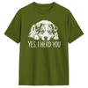 Men T-Shirt Yes I Heard You Line Art Australian Shepherd Dog Lover  Tee Shirt Short Sleeve  T Shirt Round Collar Clothes