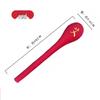 red 48cm golden velvet 'ai' embroidered