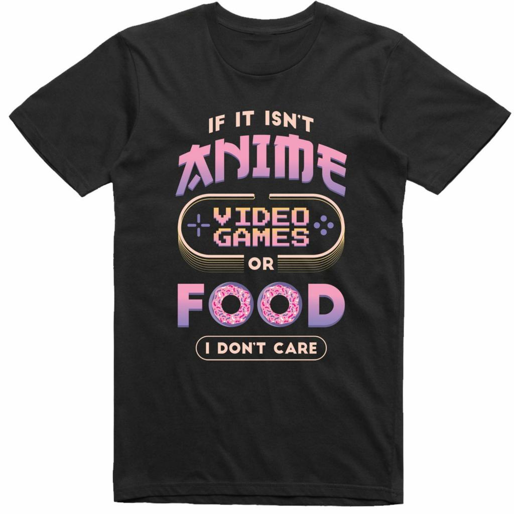 Herren Anime T-Shirt Gamer Manga Japanisch Geek Regular Fit T-Shirt