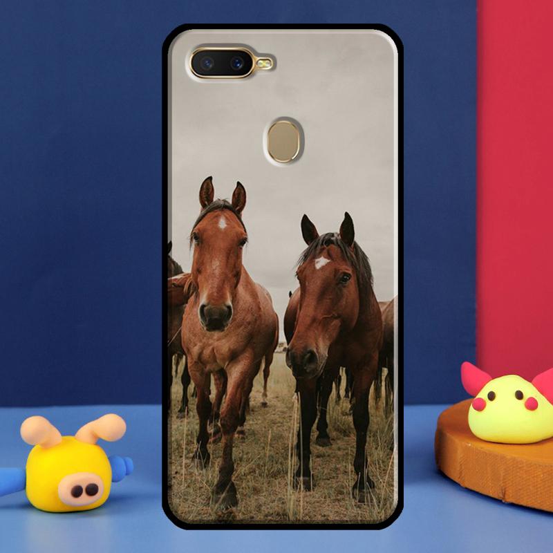 Horse Animal For Oppo A54 A57 S A78 A58 A98 A5 A9 A91 A15 A16 A17 A52 A72 A76 A96 A74 A94 A77 Phone Case