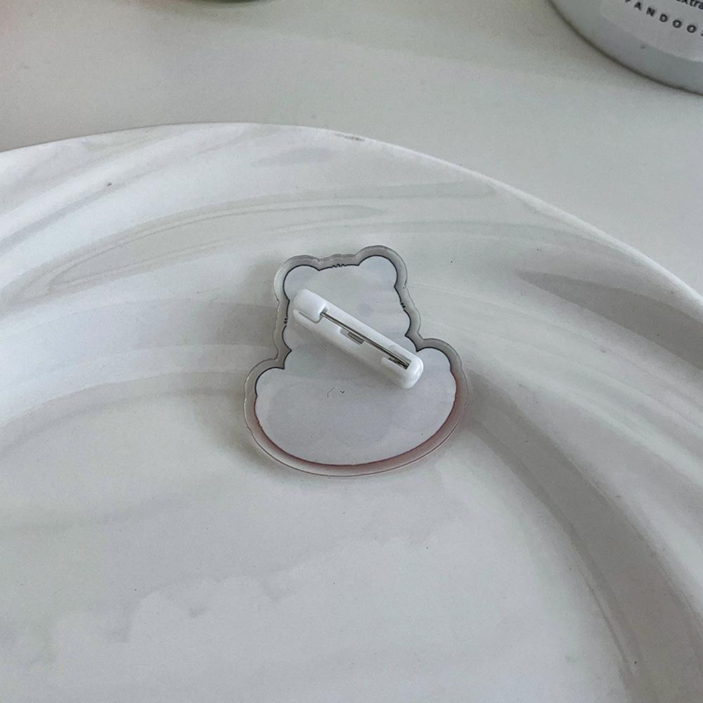 Ladies Chinese Style New Years Panda Brooch Cute Cartoon Pin Accessory