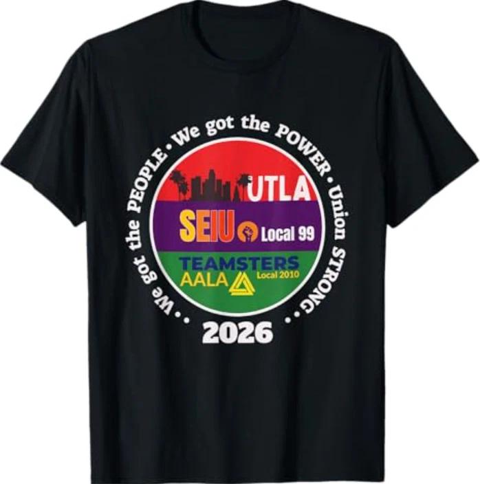 Labor Movement UTLA SEIU AALA We Got The People Black T-Shirt 2XL