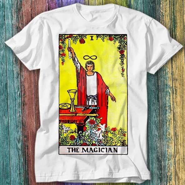 Magician Tarot Deck Card T Shirt Top Tee 498