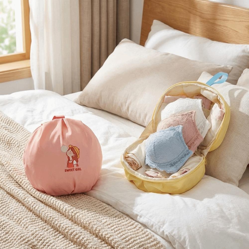 Handheld Underwear Storage Bag Polyester Fiber Bra Storage Bag Underwear Packing Cube  Travel