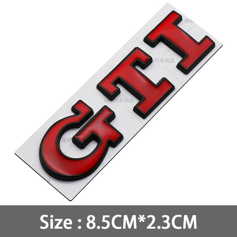 2026 Hot For VOLKSWAGEN VW 1pcs 3D Metal GTI Badge Car Rear Trunk Emblem Stickers for Volkswagen Golf GTI mk2 mk3 mk4 mk5 mk6 mk