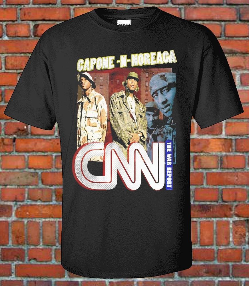 Vintage Style TShirt Retro Reproduction CNN 90s Bootleg HipHop Tee M