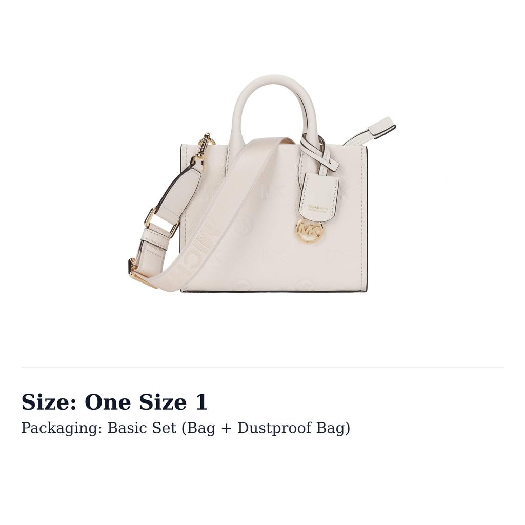 MICHAEL KORS Mirella Cow Leather Shoulder Bag, Crossbody Bag Regular Women's Milk White 35F3G7ZC0LLTCREAM