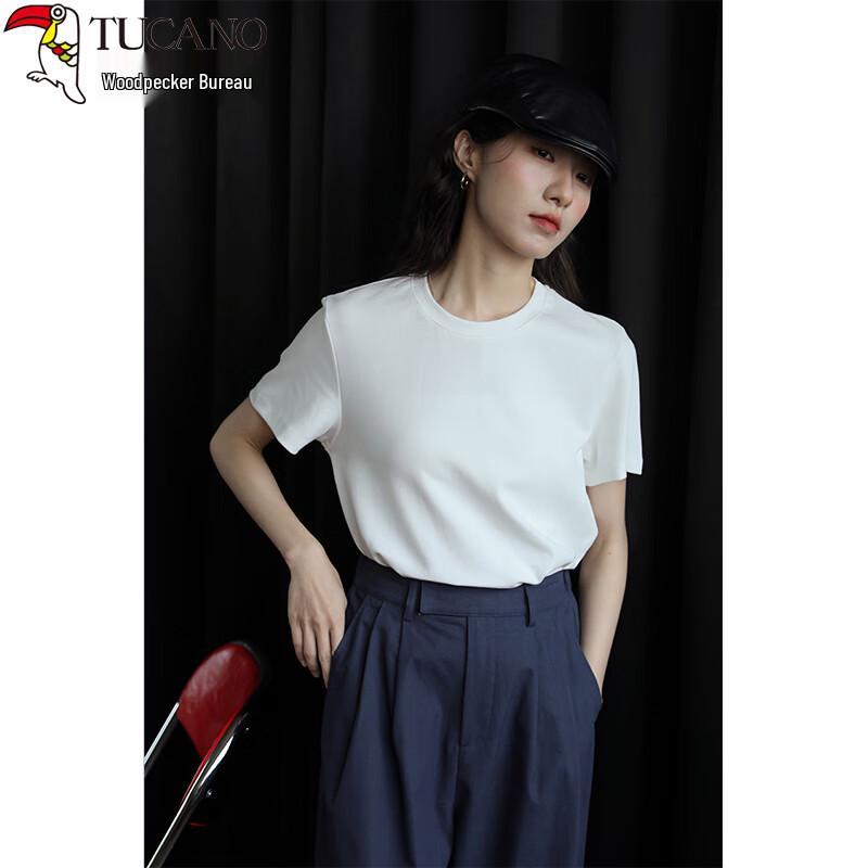 Woodpecker Women s Pure Cotton Round Neck T-Shirt S