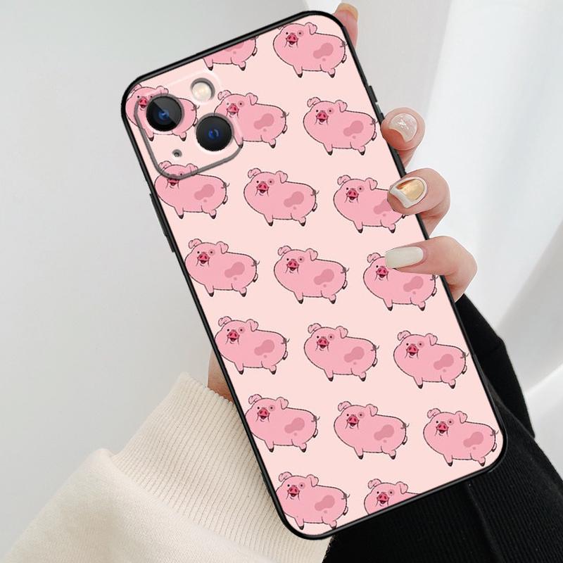 Cartoon Pig Phone Case For iPhone 17 Pro Max 14 13 12 11 15 16 Pro Max mini 16 15 Plus 16e 17 Air Cover