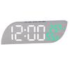 Digital Alarm Clock 3 Alarms Modern Mirror Surface Adjustable Brightness Electronic Alarm Clock with Snooze Function
