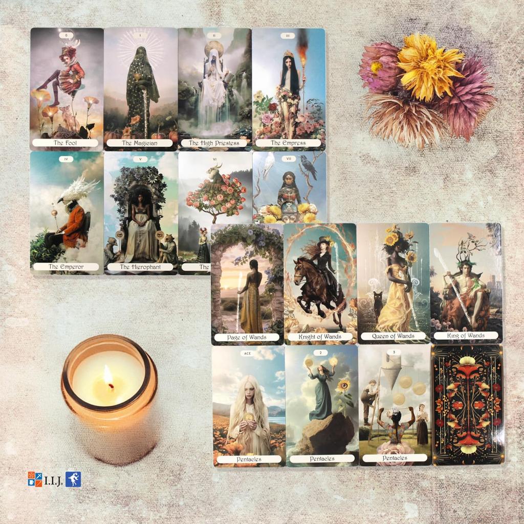 I.I.J Magical Hours Tarot, Waite Edition, 78 Cards, Tarot Reading, with Japanese Instructions, Authentic
