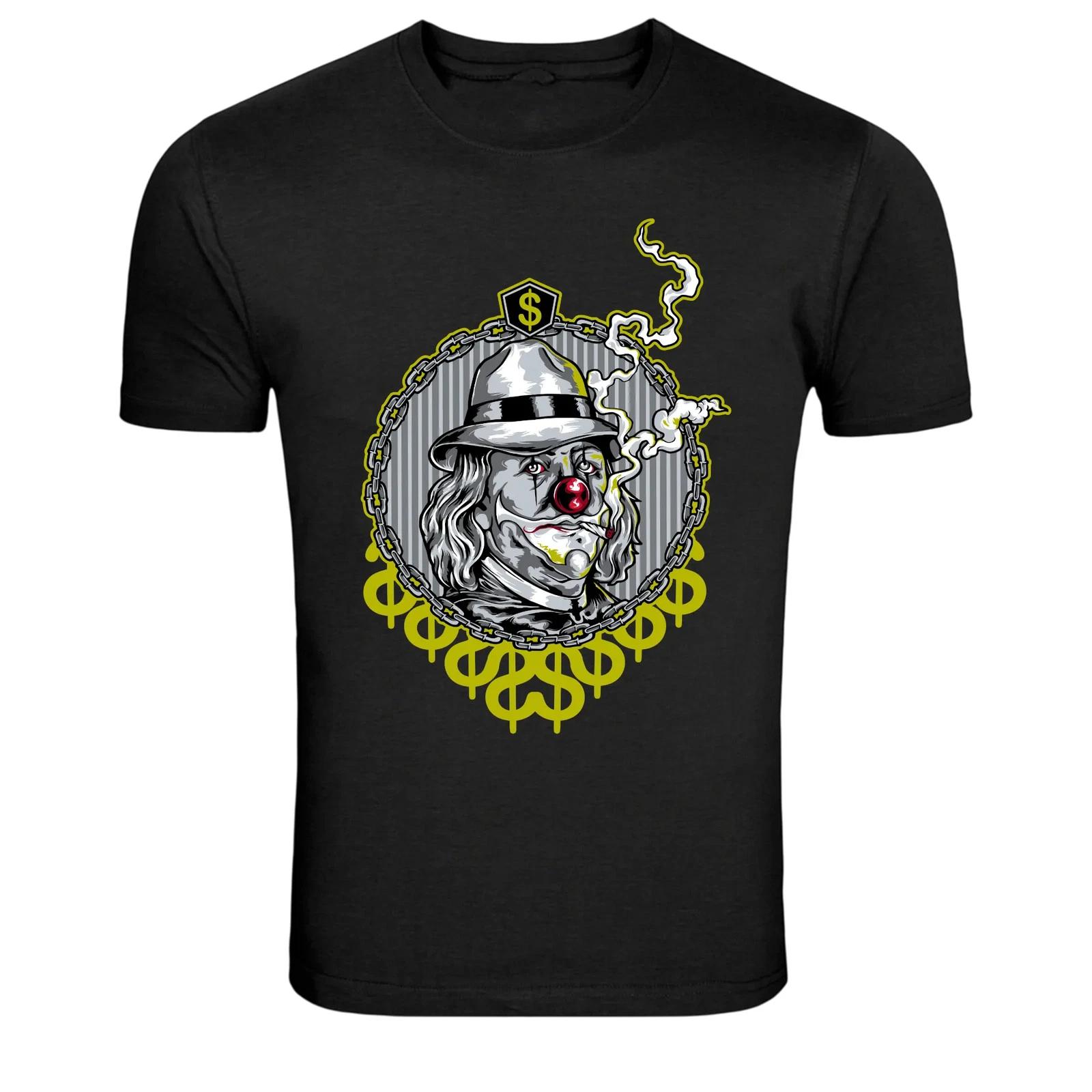 Money Gangster Benjamin Graphic T-Shirt Funny Dollar Tee 2XL