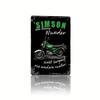 Retro Tin Motorcycle Wall Art for Cafe Bar Garage Decor