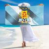 Uruguay Celeste Football Print Beach Towel, Large Soft Quick Dry Towel for Beach Camping Swimming