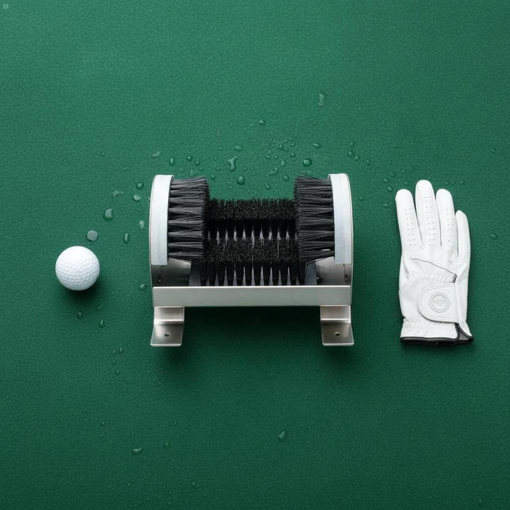 Golf Shoe Cleaner Wear-Resistant Nylon Bristles Sole Stable Base