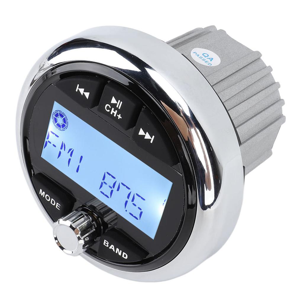 DC 12V Marine Stereo Receiver Bluetooth MP3 Player Digital Media Audio Music Receiver for Yacht RV Engineering Vehicle