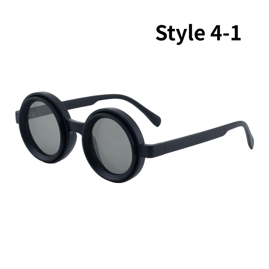 Manual Rotation Adjustable Brightness Sunglasses Neutral Fashion UV-resistant Fishing Light-reducing Eyewear