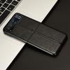 For Motorola Razr 40 5G Stitching Line Back Cover PU Leather+Hard PC Protective Phone Case