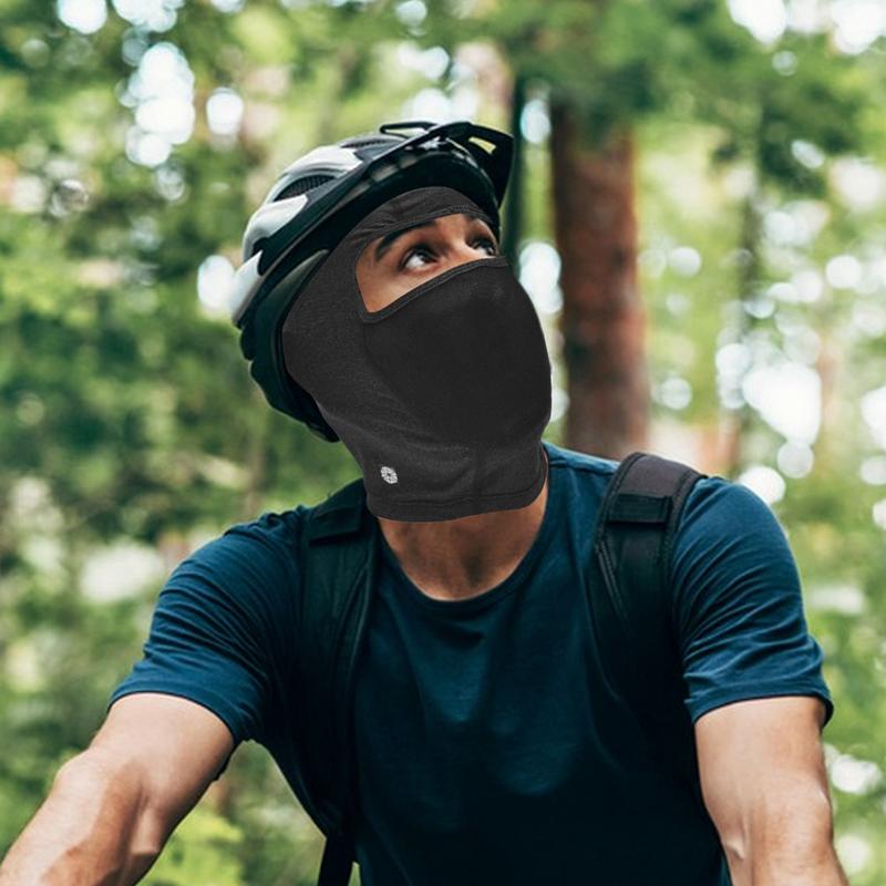 Sunscreen Masque Ice Silk Breathable Full Head Masque Face Cover Cooling Sun Uv Protection Hood Motorcycle Face Masque For