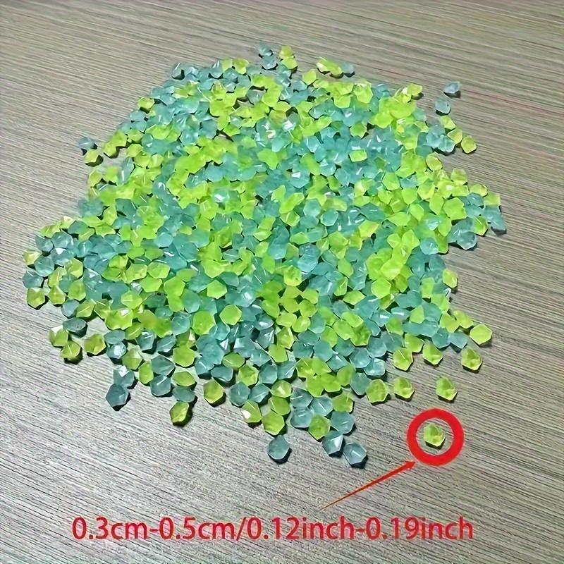 10000 Stück 3-5 mm Leuchtsand Leuchtet im Dunkeln Kieselsteine Stein Haus Garten Hof Außenweg Rasen Dekorationen Fischbecken Aquarium Dekor