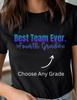 Best Team Ever Grade Level Adult Unisex Softstyle Shirt| Teacher Tee| Teacher Shirt| Back To School Tee| First Grade| Second Grade| Third|