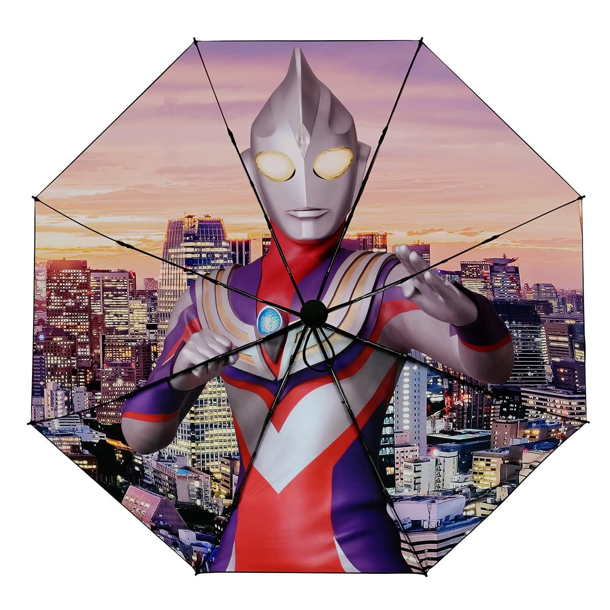 

RELAX ULTRAMAN Ultraman складной зонт черный 8 спиц сумка для хранения в комплекте Tiga 25th [Relax] мужской женский RTU-UT (Годовщина Ультрамена)