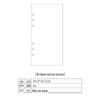 2021 A5 Loose-Leaf Planner Refill: Blank Grid & Lined Inner Pages, 6-Hole
