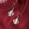 Meier Necklace and Earring Set - Unisex European & American Style Creative Baseball Design Jewelry