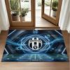 Juventus FC Design Crystal Velvet Rug Soft Decorative Mat for Bedroom Entrance