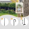 Garden Flag Holder Flags Stand Iron, Easy Mounting, Bracket Wall Scroll Hanger Flagpole