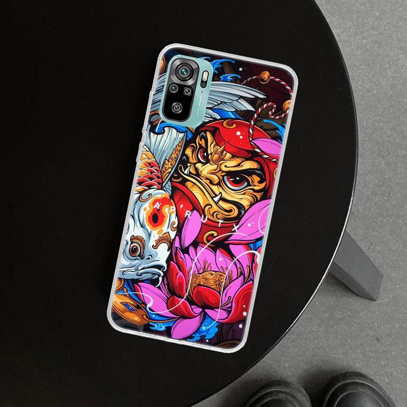 Japanese Daruma Phone Case Cover for Xiaomi Redmi Note 15 14 13 12 11 Pro Plus 14S 12S 11S 11T 11E 10S 10 Customized Fundas Redm