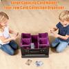 Trading Card Storage Box Magnetic Closure 4-Row Deck Case Large Capacity Card Deck Box for PTCG TCG Sports Cards