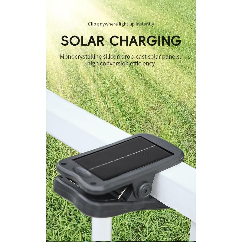 Solar Emergency Light Multifunctional Clamp Type Tent Light Portable Infrared Induction Automatic Sensing for Camping Picnicking