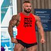 Men's Plus Size Sleeveless Sports Vest for Summer Fitness and Basketball