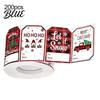 Self Adhesive Labels Christmas Thank You Stickers, Red And Black Plaid Print Decorative Labels, Gift Wrapping Accessories Festive Supplies with