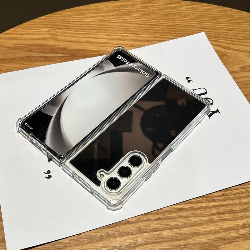 Mirror Make Up Case for Samsung Galaxy Z Fold 7 6 4 3 fold7 zfold Fold6 Hard Airbag Bumper Shockproof Ultra Slim Cover