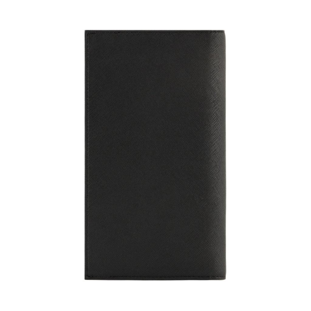 EMPORIO ARMANI Recycled Leather Wallet Large Men's Black Y4R605-Y138E-81072