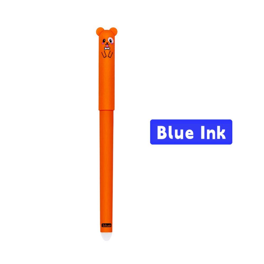 High Quality Animal Design Erasable Pen Writing Tool Quick Drying Neutral Pen 0.5mm Black/Blue Ink Ballpoint Pen School Office