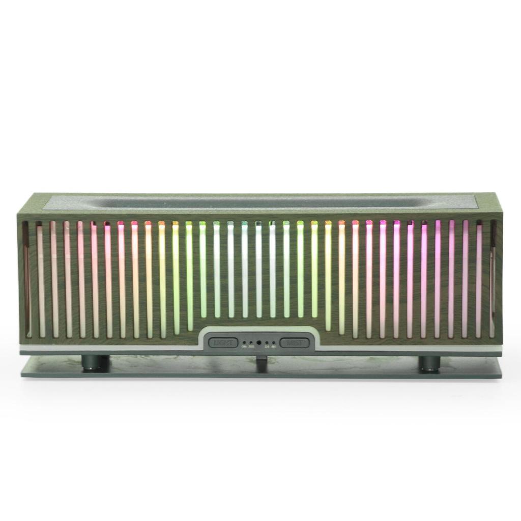 Striped 3D Flame Aroma Diffuser & Humidifier with Light - Ideal for Bedroom & Air-Conditioned Rooms