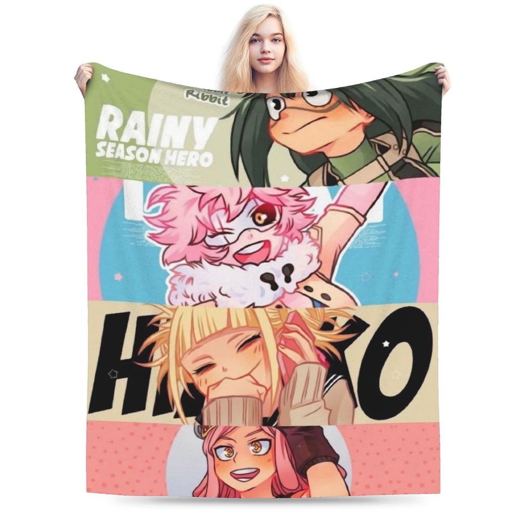 Super Soft My Hero Academia Himiko Toga Throw Blanket Premium Flannel Fleece Bed Blanket Super Cozy Bedspread All Season Use