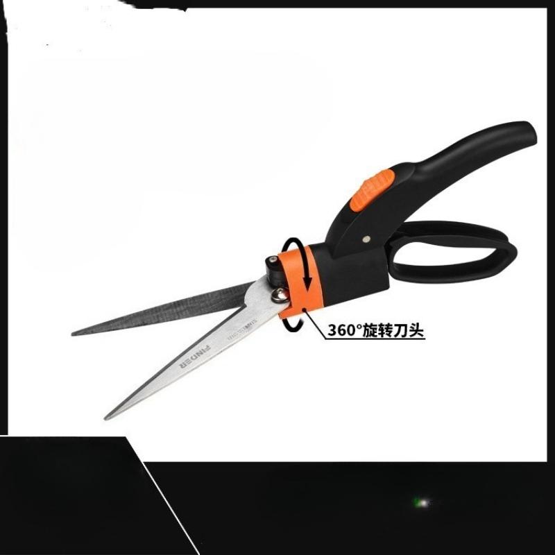 1Pc Garden Tools Trimming Lawn Cutting Hedge Cutting Multifunctional Rotatable Hedge Cutting Gardening Scissors