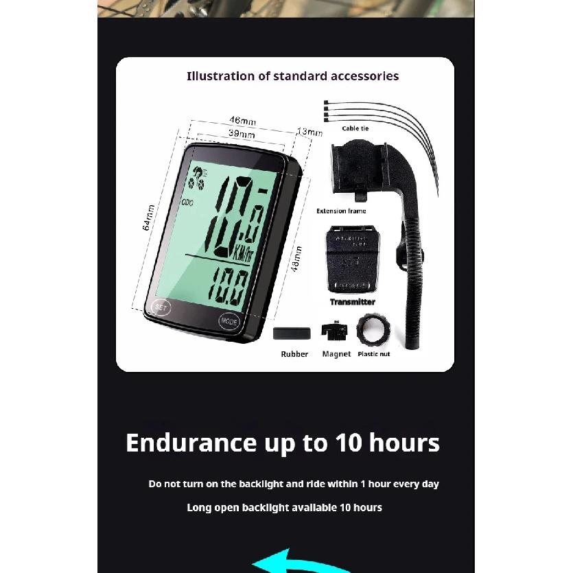 Wireless Bicycle Computer Touch Screen Bicycle Computer Mountain Bike Speedometer Cadence Sensor Gps For Bike Bike Accessories