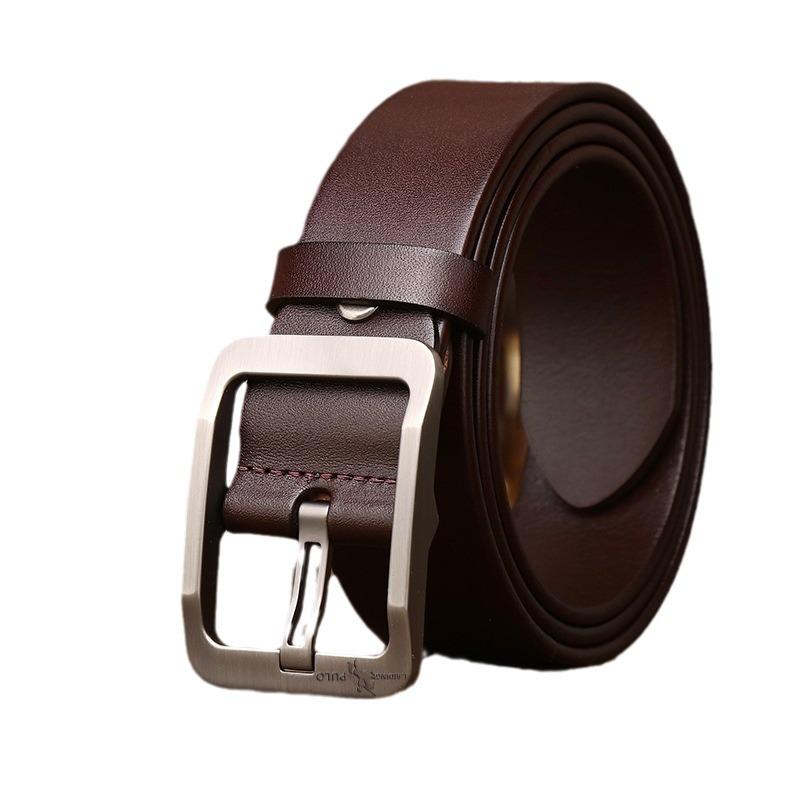 Men's Custom Genuine Leather Pin Buckle Belt