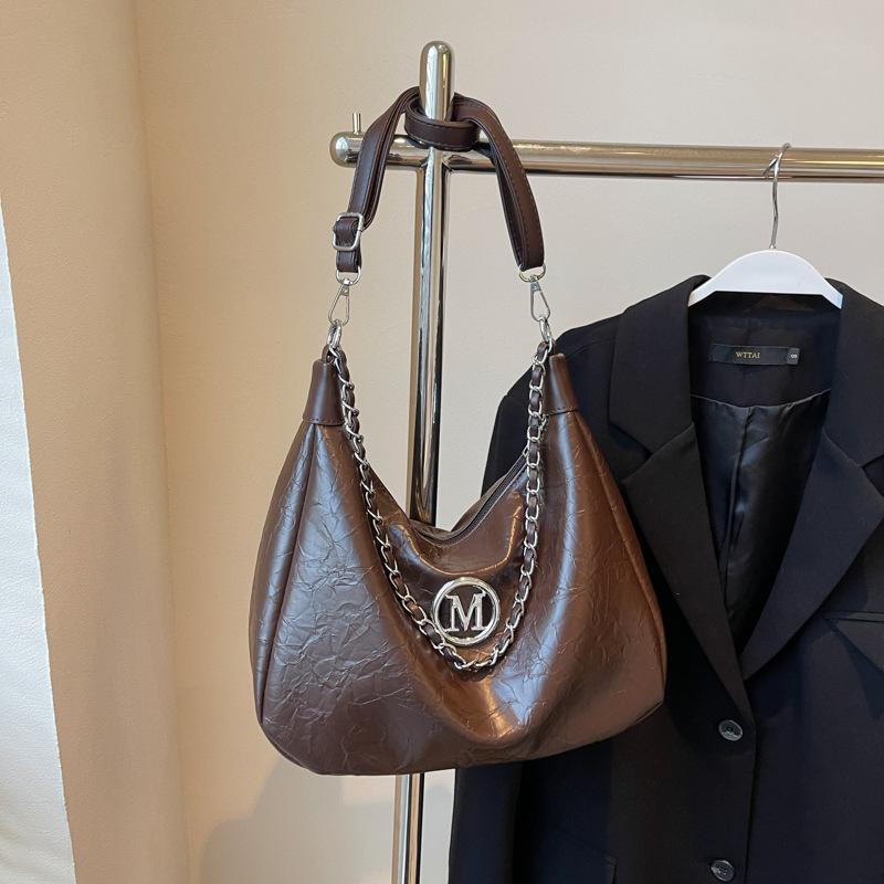 

Casual bag women s 2024 new high-end chain shoulder bag large-capacity commuter messenger tote bag