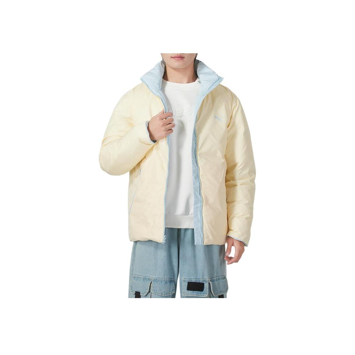 

Puma Тренировочная теплая куртка на молнии, двусторонняя, пуховая, унисекс, куртки, светло-хаки, 685320-26 M