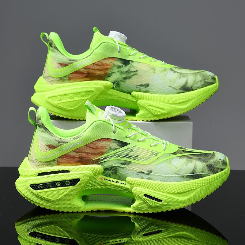 

Кроссовки Повседневные Карбоновая подошва Марафон Мужские Спортивные Для ходьбы Дышащие Женские Удобные Атлетические Нескользящие Повседневные Кроссовки 37 зелёный