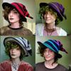 Skin-friendly Knit Witch Hats Handmade for Halloween Diy Hair Accessories Crafts Halloween Carnival Party Supplies