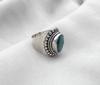 Emerald Ring 925 Sterling Silver Handmade Jewelry May Birthstone Gift